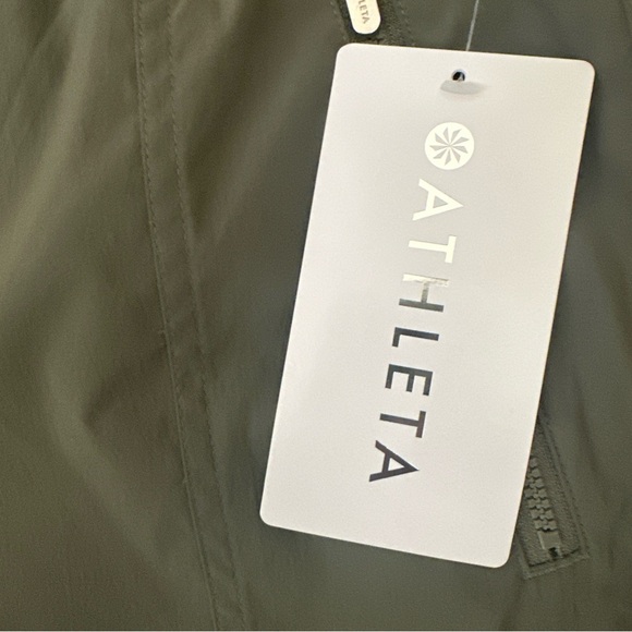 Athleta L Green Pants Cascade Cargo Poplin Pant Moss Breathable UV Prot NWT $119 - Picture 5 of 10